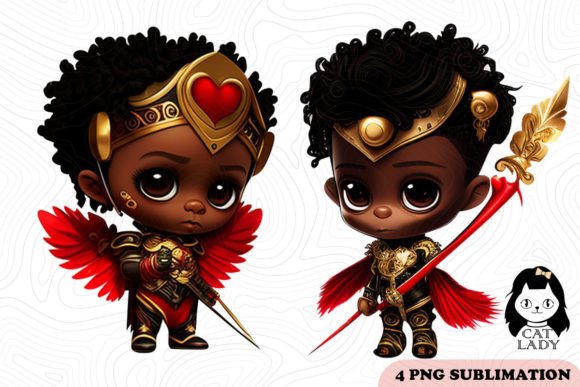 African Cupid PNG Sublimation Bundle