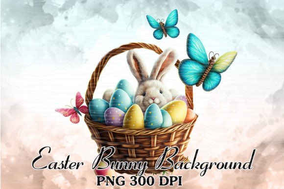 Easter Bunny Watercolor Clipart
