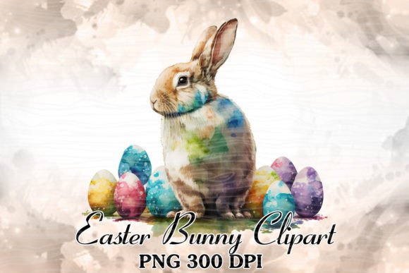 Free Easter Bunny Watercolor Clipart