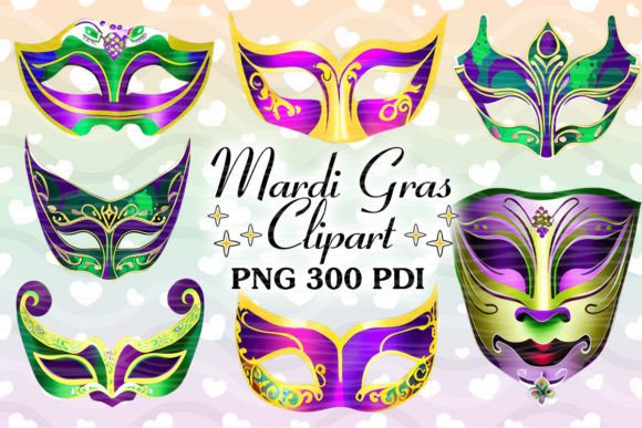Mardi Gras Mask Clipart PNG