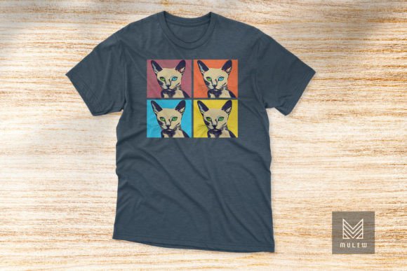 Pop Art Tonkinese Four Panels T-shirt